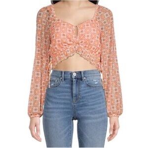 Women's Madden NYC Cropped Blouse